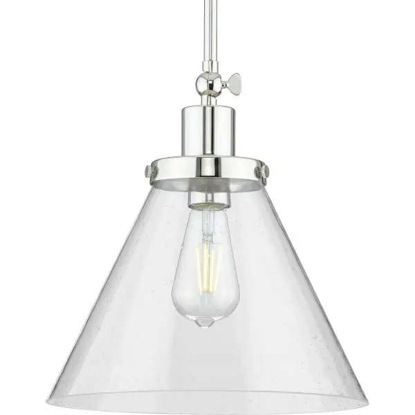 Hinton Collection One-Light Seeded Glass Hanging Pendant - Image 6