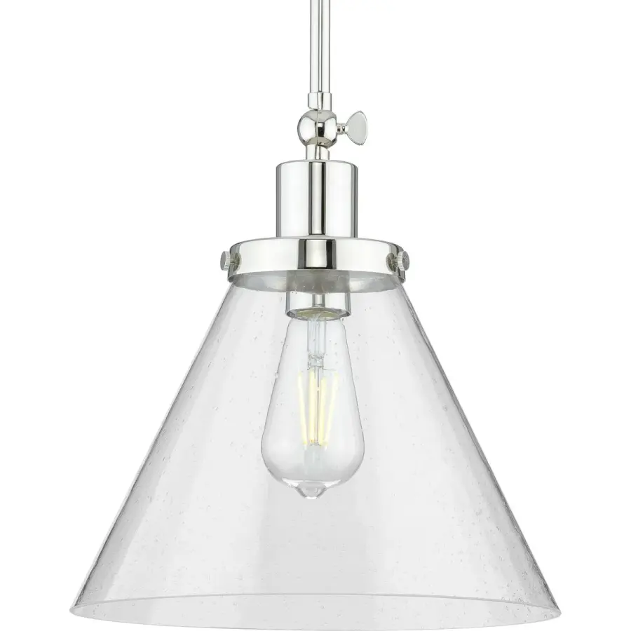 Hinton Collection One-Light Seeded Glass Hanging Pendant - Image 6
