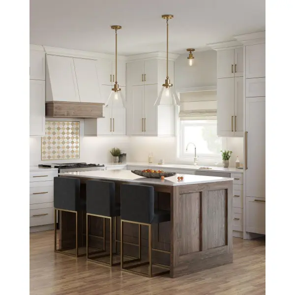 Hinton Collection One-Light Seeded Glass Hanging Pendant - Image 8