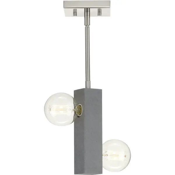 Mill Beam Two-Light Convertible Mini-Pendant