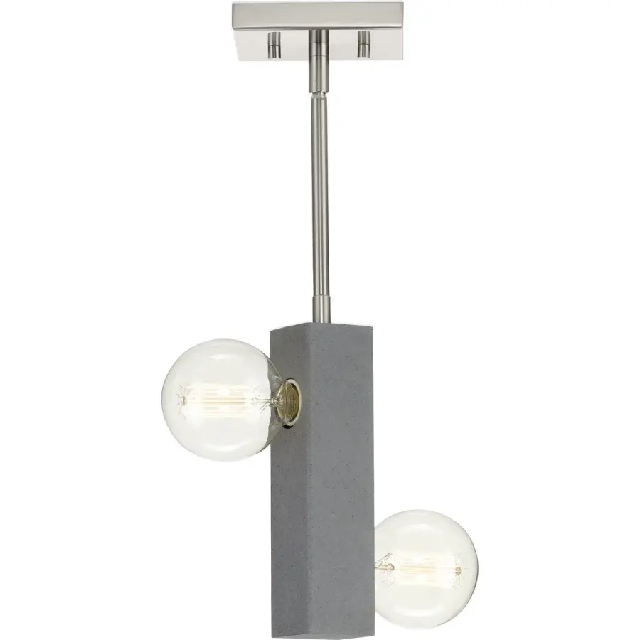 Mill Beam Two-Light Convertible Mini-Pendant