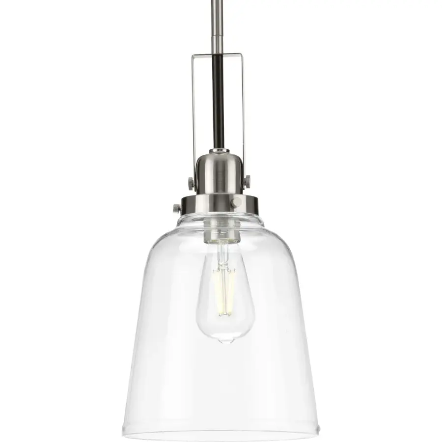 Rushton Clear Glass Hanging Pendant Light - Image 1