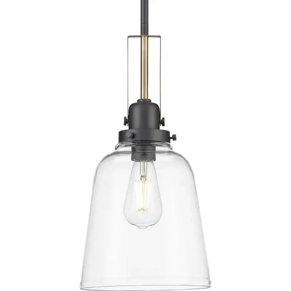 Rushton Clear Glass Hanging Pendant Light - Image 2