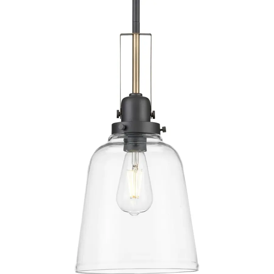 Rushton Clear Glass Hanging Pendant Light - Image 2