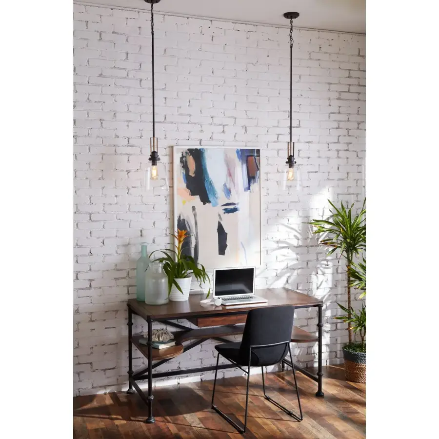 Rushton Clear Glass Hanging Pendant Light - Image 4