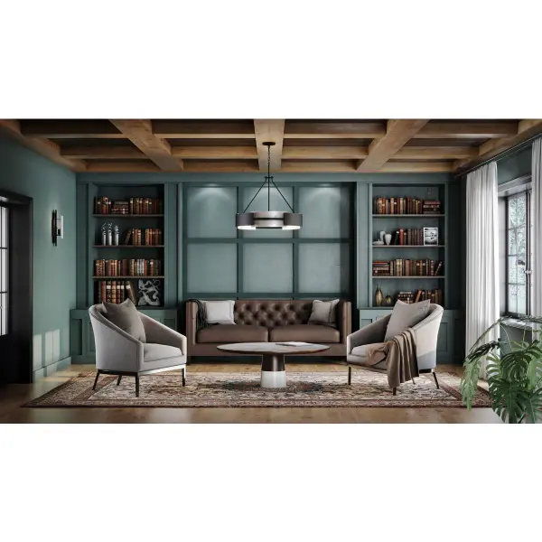 Bold Industrial Statement with Five-Light Drama - Image 4