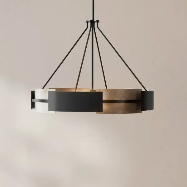 Bold Industrial Statement Piece with Six-Light Drama - Image 2