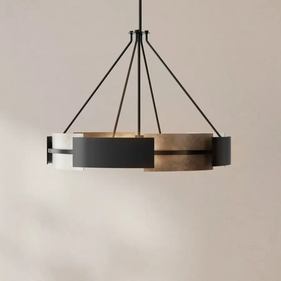 Bold Industrial Statement Piece with Six-Light Drama - Image 2