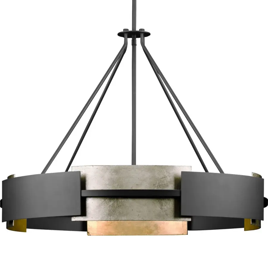 Bold Industrial Statement Piece with Six-Light Drama - Image 4