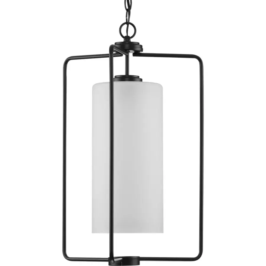 Merry Collection One-Light Etched Glass Foyer Pendant - Image 2
