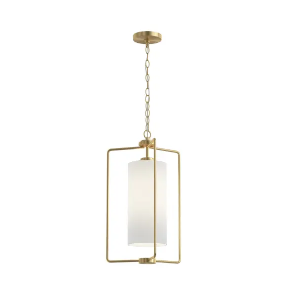 Merry Collection One-Light Etched Glass Foyer Pendant - Image 3