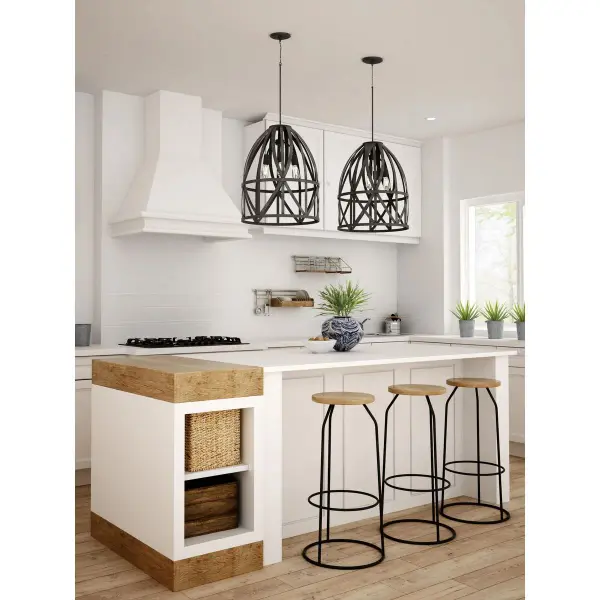 Chastain Three-Light Basket Pendant - Image 4