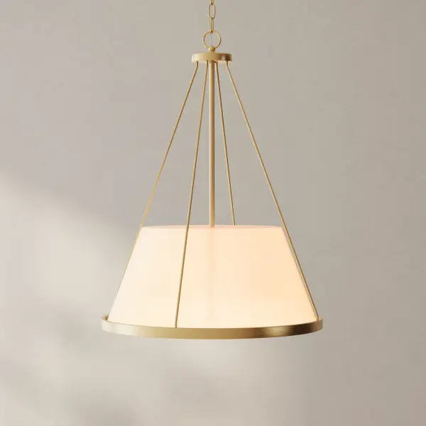 The Saffert Collection combines industrial charm with refined traditional elements in a versatile three-light pendant. Its brushed nickel finish and clean lines make it adaptable to various interior styles while providing ample illumination. - alternate view