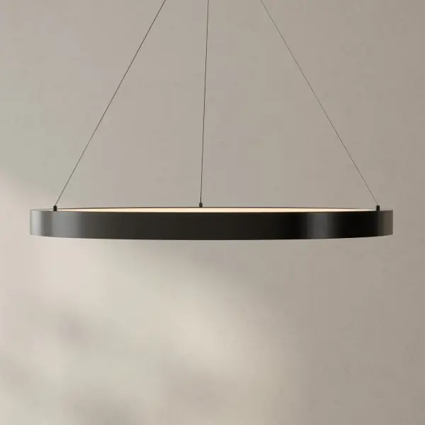 The Inverse LED Collection Pendant combines modern aesthetics with energy-efficient LED technology. Its brushed nickel finish and contemporary design make it versatile for residential spaces, while JA8 and Title 24 compliance ensure California energy standards are met. - alternate view