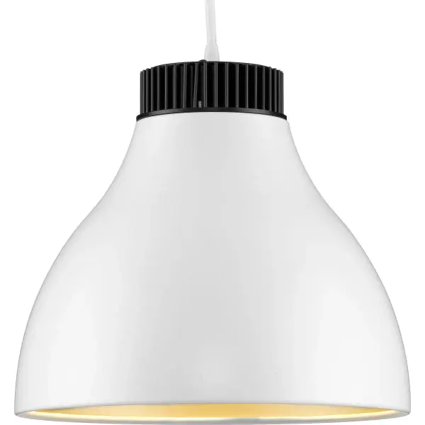 The Radian LED pendant combines modern design with energy efficiency, featuring integrated LED technology and a sleek brushed nickel finish. Perfect for kitchen islands and dining areas, this fixture delivers reliable illumination. - alternate view
