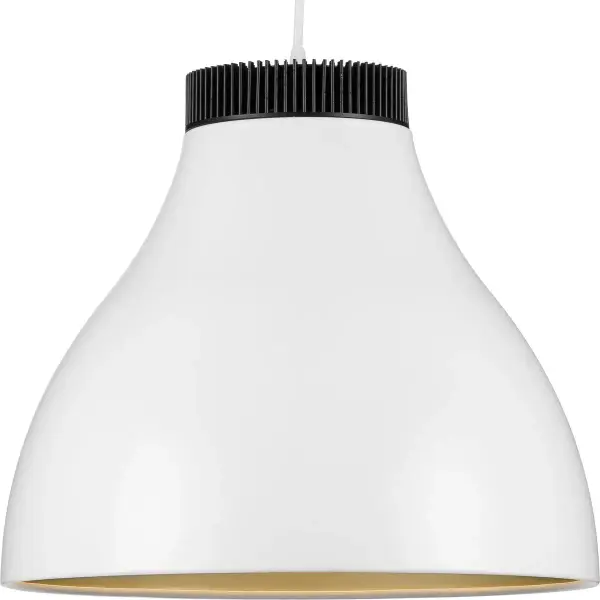 The Radian LED pendant combines modern minimalist aesthetics with integrated LED technology. Its satin white metal finish offers versatile styling that complements contemporary and farmhouse interiors while meeting California Title 24 and JA8 standards.