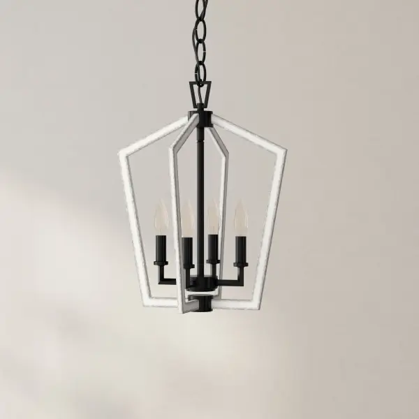 Versatile Coastal-Farmhouse Chandelier Perfect for Compact Spaces - Image 1