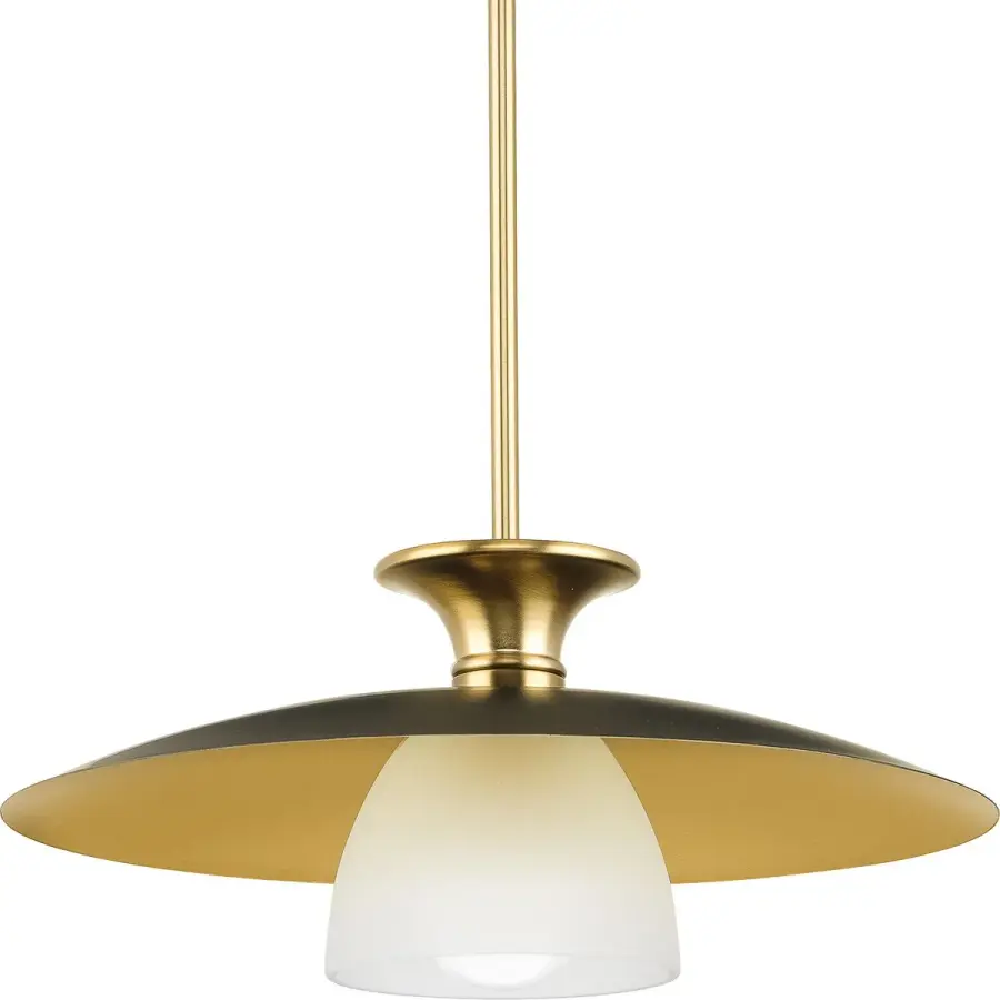 Sleek Mid-Century Pendant with Industrial Edge - Image 1