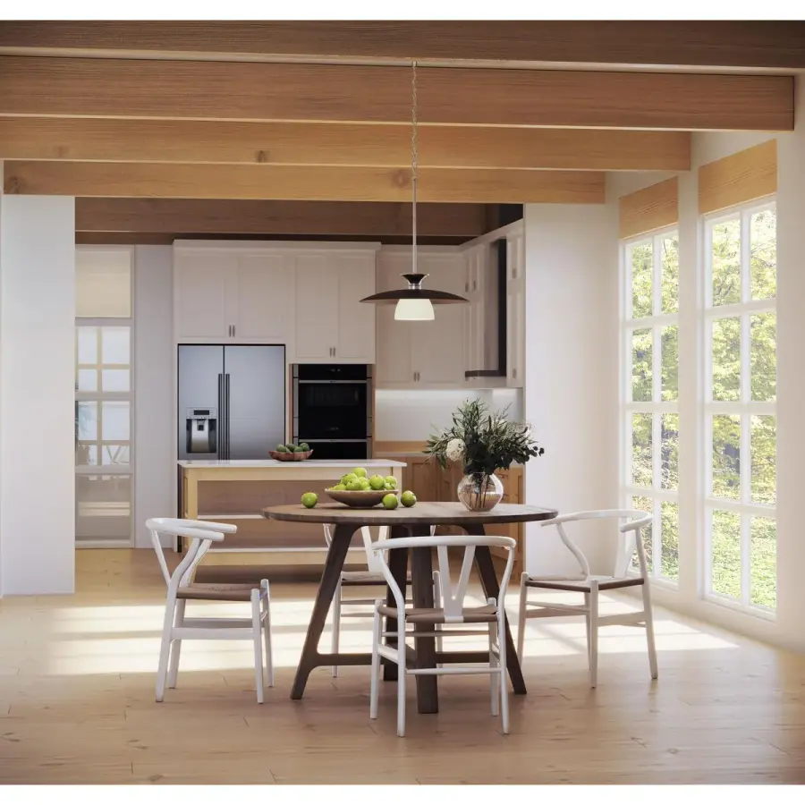 Sleek Mid-Century Pendant with Industrial Edge - Image 4