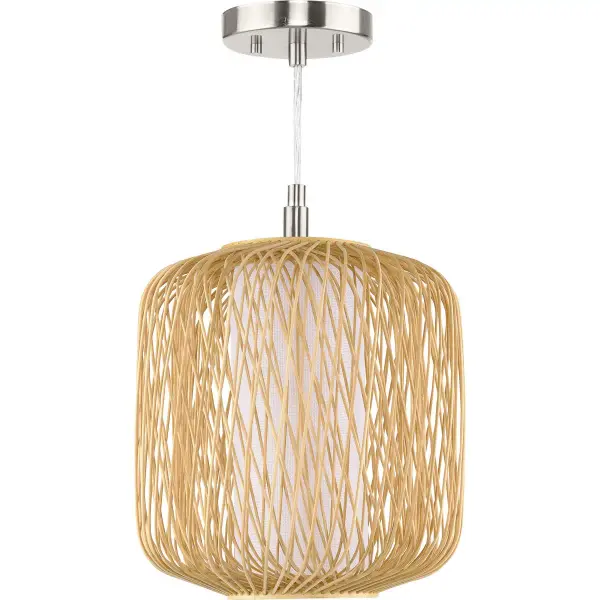 Cordova One-Light Mini-Pendant in Natural Rattan - Image 2