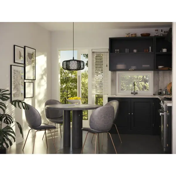 Cordova Medium One-Light Pendant in Natural Rattan - Image 4