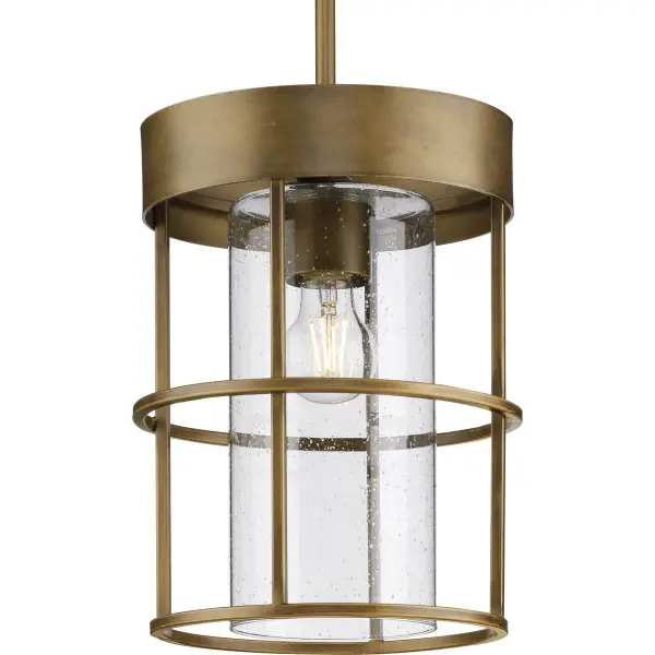 The Burgess pendant blends modern clean lines with rustic farmhouse warmth. Its aged bronze finish adds character to kitchens and dining spaces, while the compact design works beautifully as a single statement or in multiples.