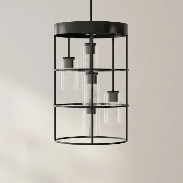 Modern Farmhouse Statement Piece with Five-Light Drama - Image 1
