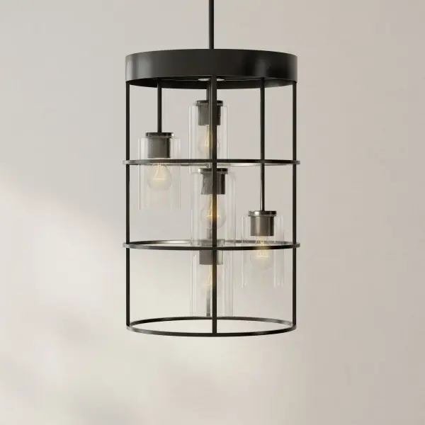 Modern Farmhouse Statement Piece with Five-Light Drama - Image 2