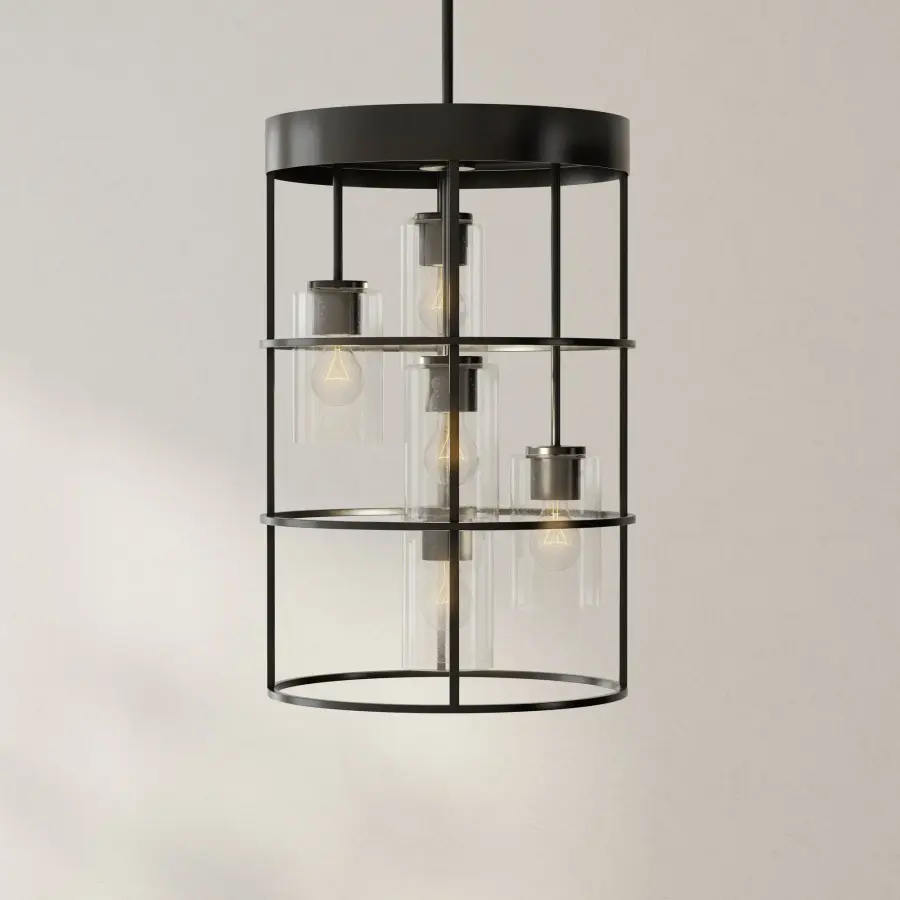 Modern Farmhouse Statement Piece with Five-Light Drama - Image 2