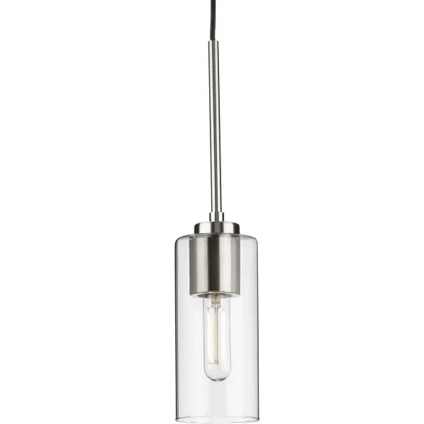 The Cofield pendant brings clean mid-century styling with its brushed nickel finish. At an accessible price point, it's ideal for updating kitchen islands or dining spaces with contemporary flair.