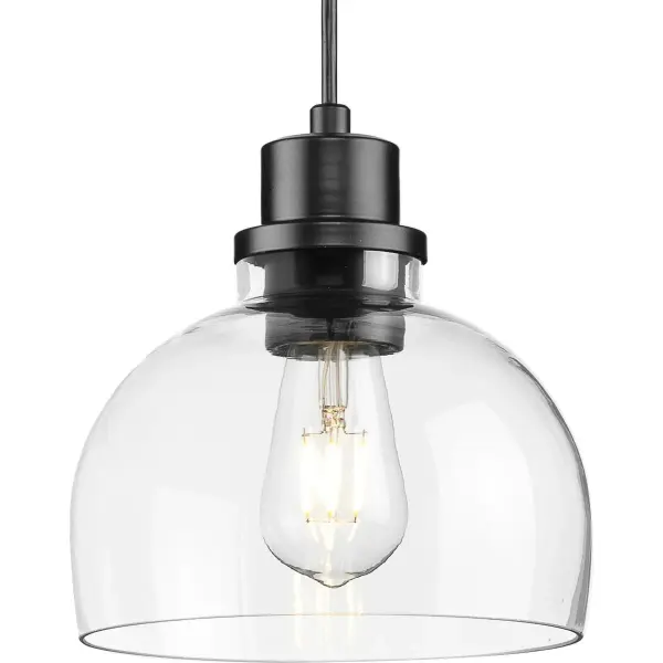 Garris Collection One-Light Clear Glass Mini-Pendant - Image 1