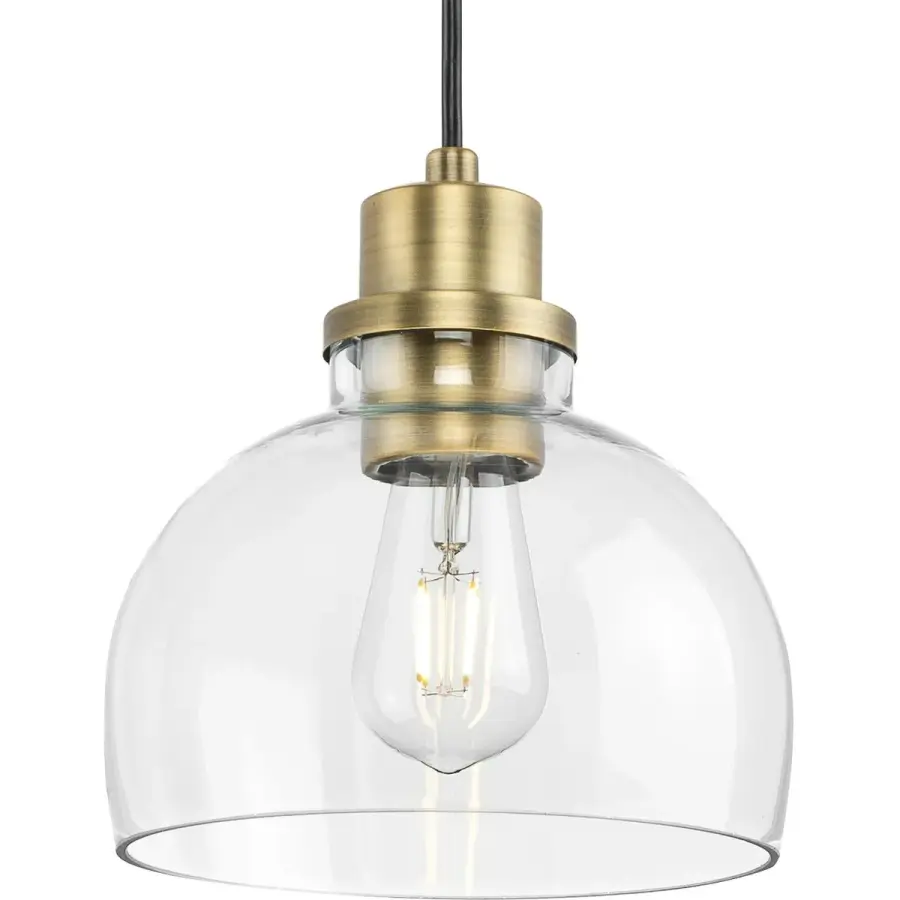Garris Collection One-Light Clear Glass Mini-Pendant - Image 2