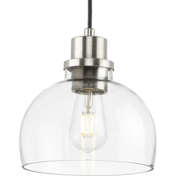 Garris Collection One-Light Clear Glass Mini-Pendant - Image 3