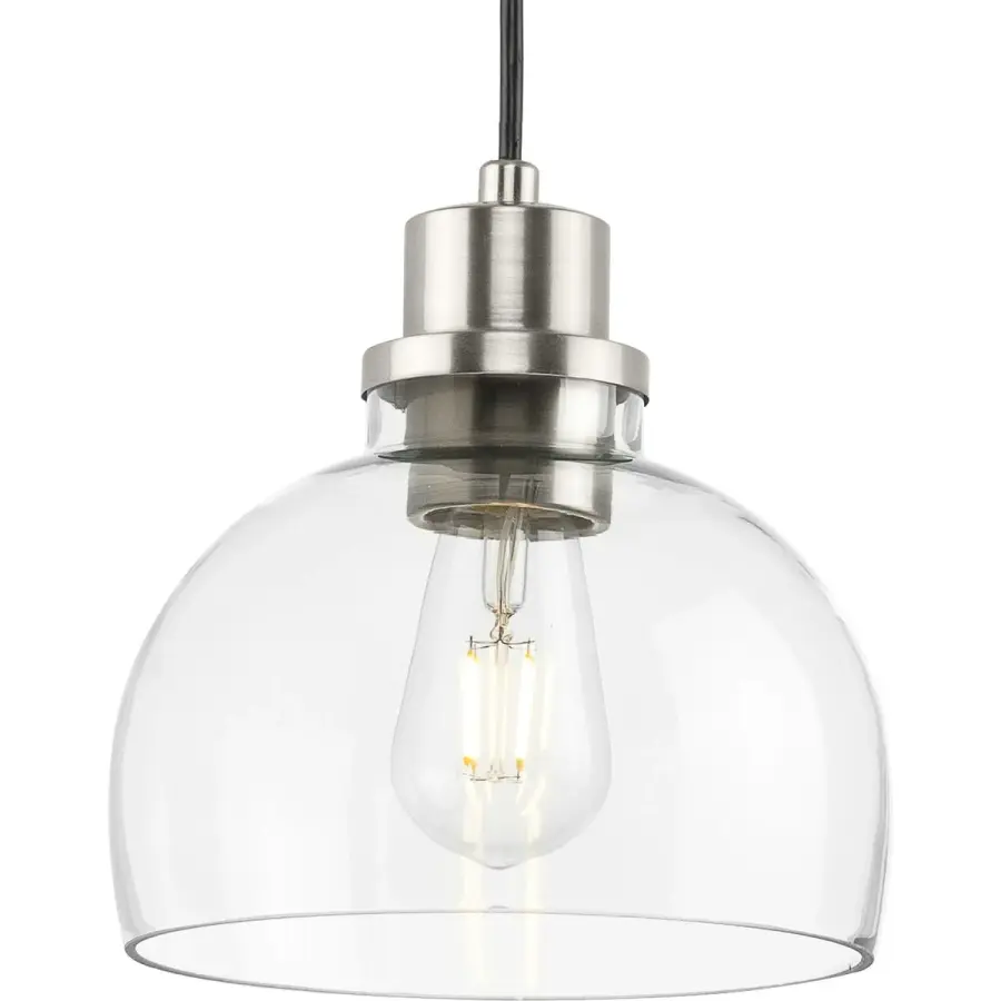 Garris Collection One-Light Clear Glass Mini-Pendant - Image 3