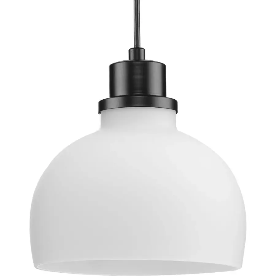 Garris Collection One-Light Etched Opal Glass Mini-Pendant - Image 2