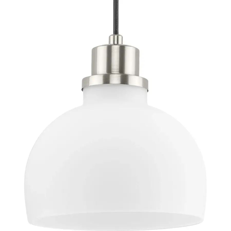 Garris Collection One-Light Etched Opal Glass Mini-Pendant - Image 3