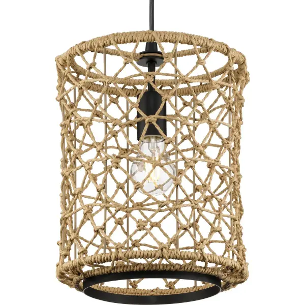 Chandra One-Light Woven Pendant - Image 1
