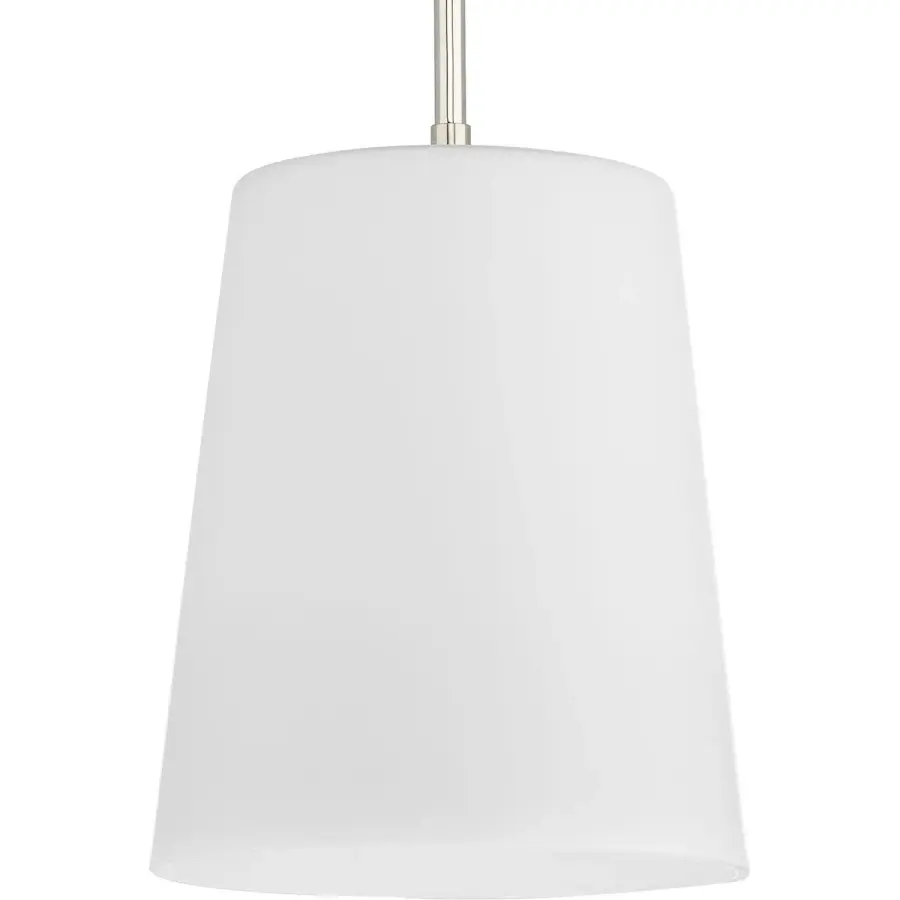 Clarion One-Light Etched White Pendant - Image 2