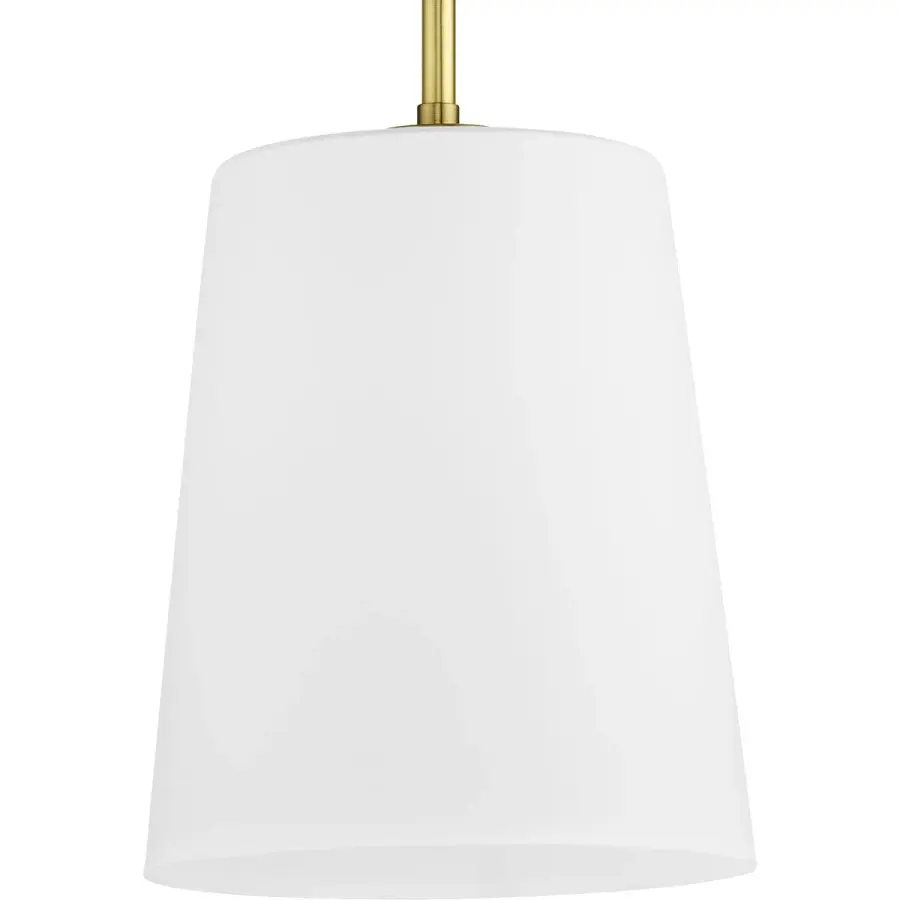 Clarion One-Light Etched White Pendant - Image 3