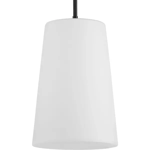 Clarion One-Light Etched White Pendant - Image 1