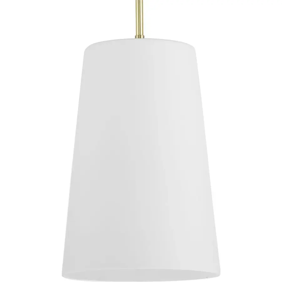 Clarion One-Light Etched White Pendant - Image 3