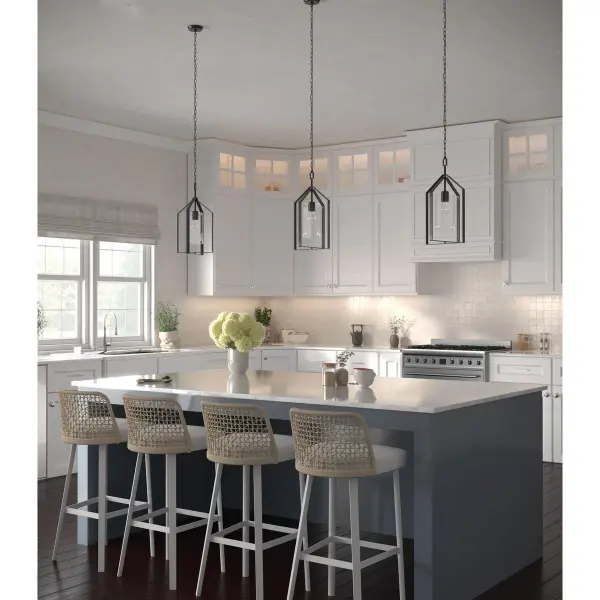 Vertex One-Light Clear Glass Foyer Pendant - Image 4