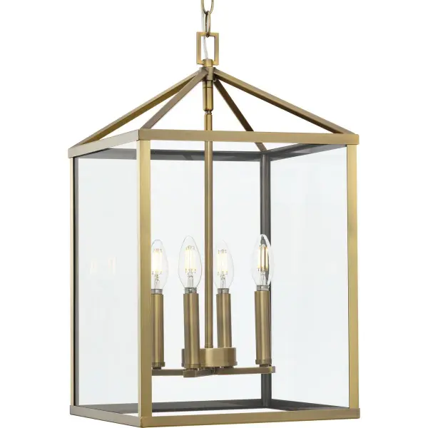 The Hillcrest four-light pendant combines transitional elegance with modern farmhouse charm. Its brushed nickel finish and clean lines make it ideal for foyers, hallways, and dining rooms seeking sophisticated illumination.