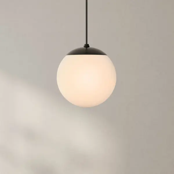 Atwell Opal Glass Globe Small Pendant Light - Image 2