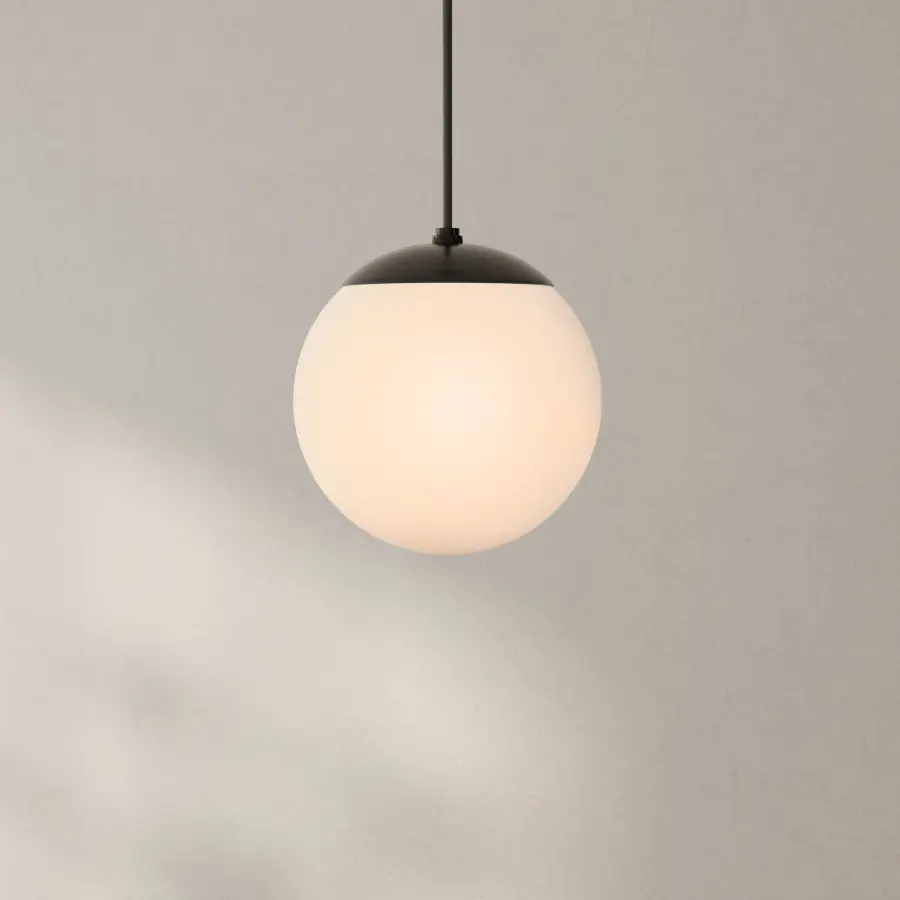 Atwell Opal Glass Globe Small Pendant Light - Image 2