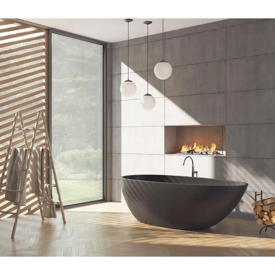 Atwell Opal Glass Globe Medium Pendant Light - Image 6