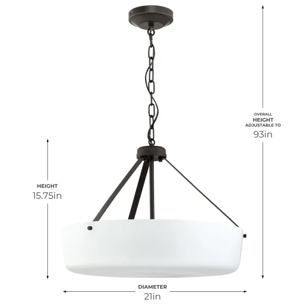 Lieon Three-Light Convertible Pendant - Image 19