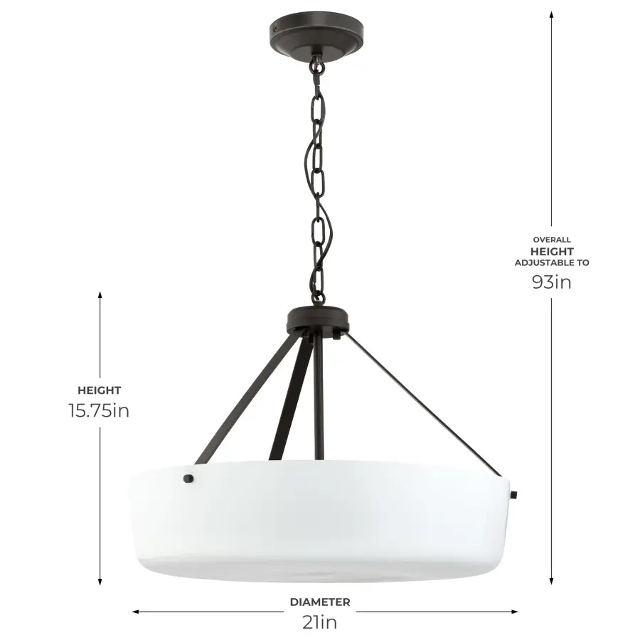 Lieon Three-Light Convertible Pendant - Image 19