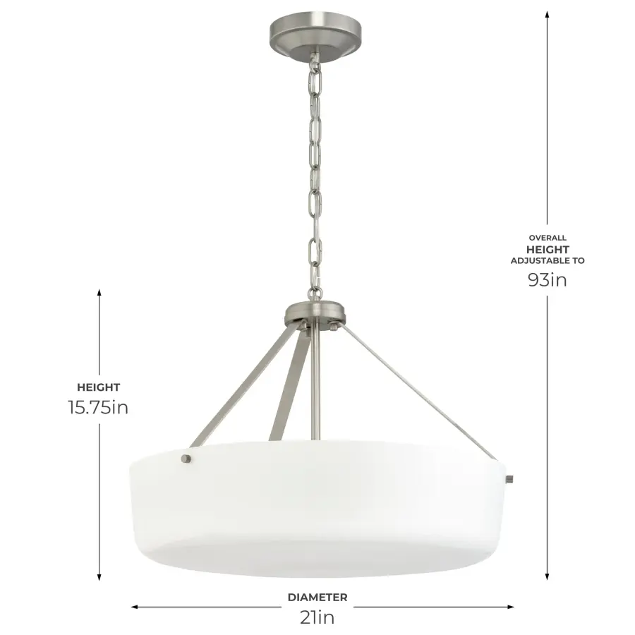 Lieon Three-Light Convertible Pendant - Image 9