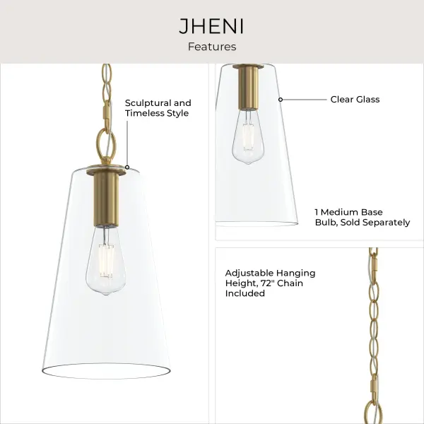 Jheni Brushed Nickel Pendant - Image 20